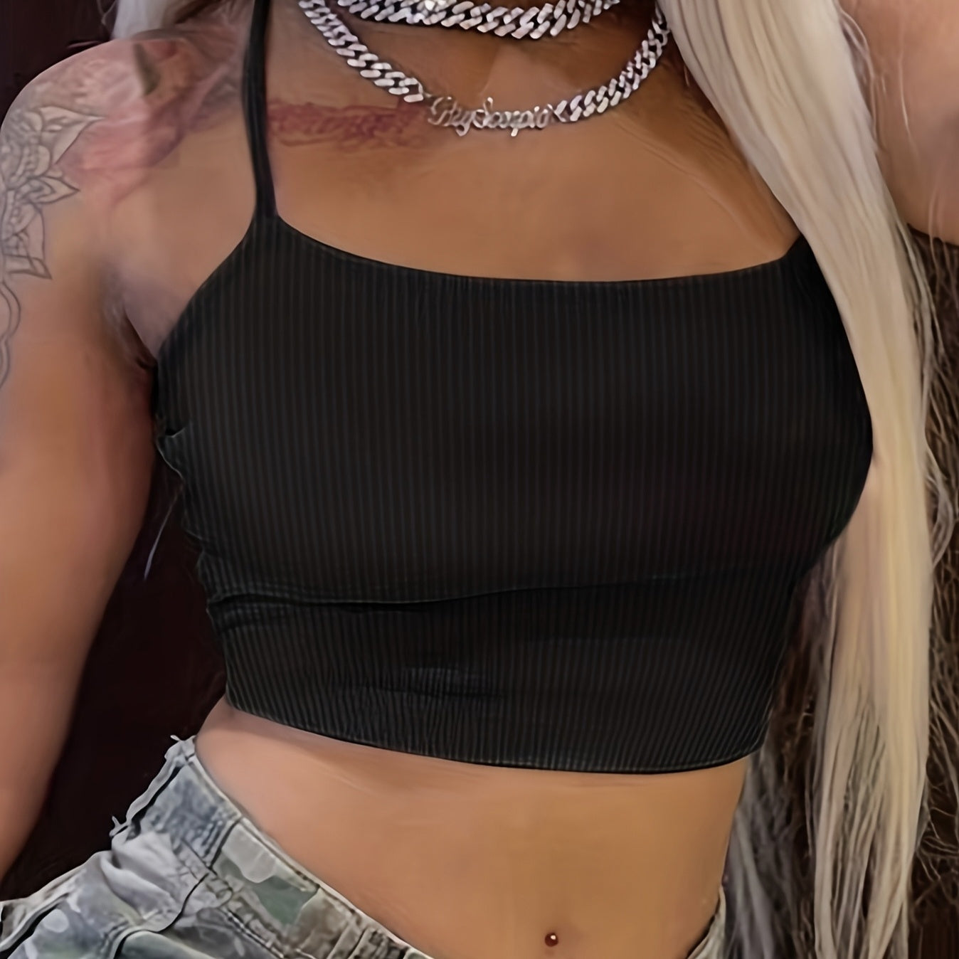 Women's Solid Color Elastic Off Shoulder Hot Figure Tank TopWomen's Solid Color Elastic Off Shoulder Hot Figure Tank Top