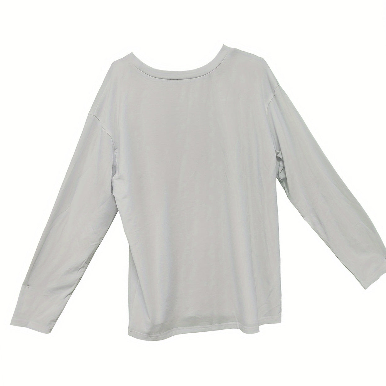 Ladies Off Shoulder Autumn Winter Letter Printed Casual White Long Sleeved T-shirt Top